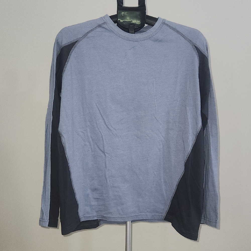 Canyon Guide Two-Tone Long Sleeve Shirt - Light Blue and Navy Blue
